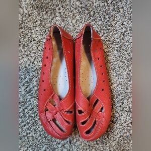 Chic Red Women's Flats